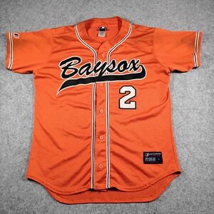 Uniforms Express Bowie Baysox Baseball Jersey Mens Large Orange Button Front